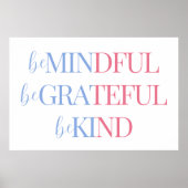 Sei vorsichtig und sei dankbar, sei freundlich | B Poster (Vorne)