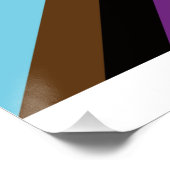 Sei vorsichtig, wen du Gay Pride hasst Poster (Ecke)