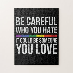 Sei vorsichtig, wen du hasst, es könnte jemand Y  Puzzle