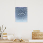 Sei Wasser, ruhiges Wasser Wandkunst Poster (Küche)