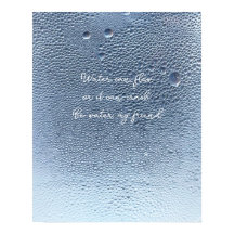 Sei Wasser, ruhiges Wasser Wandkunst 