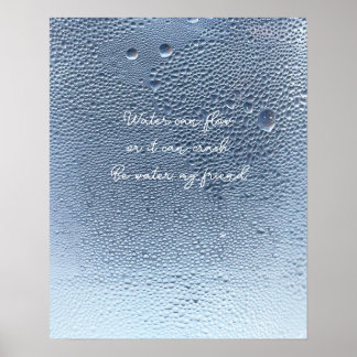 Sei Wasser, ruhiges Wasser Wandkunst  Poster