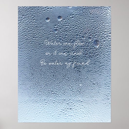 Sei Wasser, ruhiges Wasser Wandkunst Poster (Vorne)