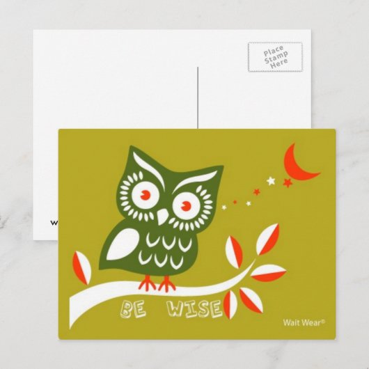 Sei weise postkarte (Vorne/Hinten)