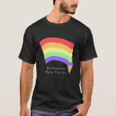 Sei welcher Geschmack auch immer Rainbow Con Perso T-Shirt (Vorderseite)
