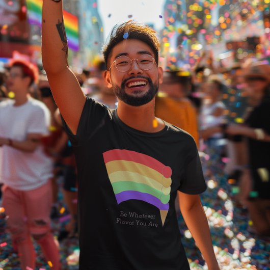 Sei welcher Geschmack auch immer Rainbow Con Perso T-Shirt