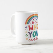 Sei, wer du bist kaffeetasse (Vorderseite Links)