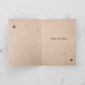 Sei wie die Bienengrußkarte Karte (Innenseite)