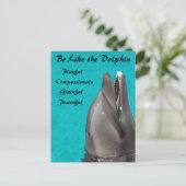 Sei wie die Dolphin-Postkarte Postkarte (Stehend Vorderseite)