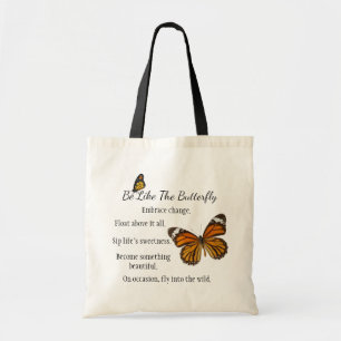 Sei wie die Monarchversion der Butterfly-Tasche Tragetasche