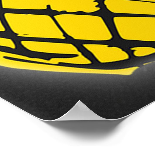 Sei wie ein Ananas-Printable Poster (Ecke)