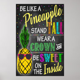 Sei wie ein Ananas-Printable Poster