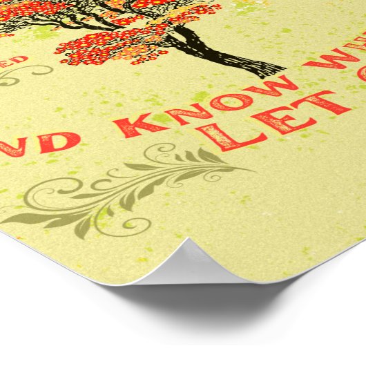 Sei wie ein Baum Poster (Ecke)