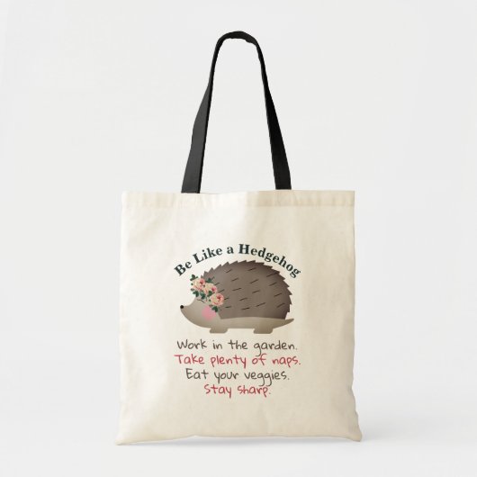 Sei wie ein Igel Tote Bag Tragetasche (Vorne)