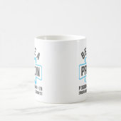 Sei wie ein Proton Kaffeetasse (Mittel)