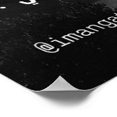 Sei wie ein Stern in der unsichtbaren Welt Poster (Ecke)