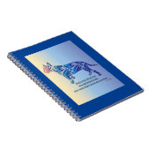 Sei wie Hurrikan und Tiger BULL TERRIER Art Notizblock (Rechte Seite)