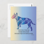 Sei wie Hurrikan und Tiger Postkarte (Vorne/Hinten)