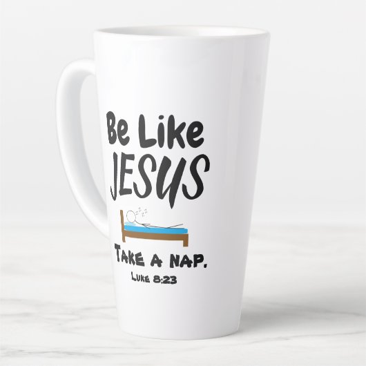 Sei wie Jesus Milchtasse (Linke Ecke)