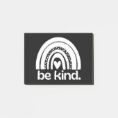 Sei wie Rainbow Post-it Klebezettel (Vorderseite)