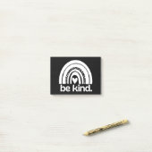 Sei wie Rainbow Post-it Klebezettel (Auf Schreibtisch)