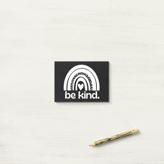 Sei wie Rainbow Post-it Klebezettel (Auf Schreibtisch)