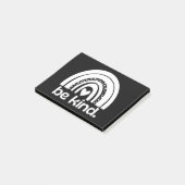 Sei wie Rainbow Post-it Klebezettel (angewinkelt)