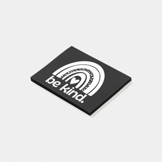 Sei wie Rainbow Post-it Klebezettel (angewinkelt)