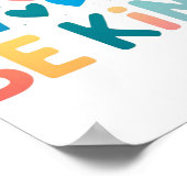 Sei wie Rainbow Poster (Ecke)