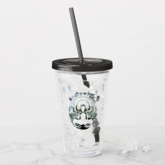 Sei wie Wasser täglich zen Acryltrinkbecher