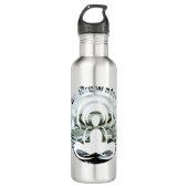Sei wie Wasser täglich zen Edelstahlflasche (Vorderseite)