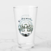 Sei wie Wasser täglich zen Glas (Rückseite)