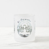 Sei wie Wasser täglich zen Mattglastasse (Mittel)