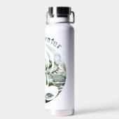 Sei wie Wasser täglich zen Trinkflasche (Rückseite)