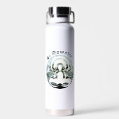 Sei wie Wasser täglich zen Trinkflasche (Rückseite)