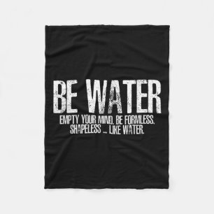 Sei wie Water Martial Arts Taoismen Kung Fu Wu Wei Fleecedecke