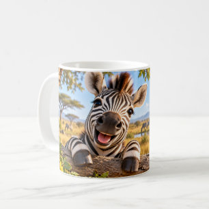 Sei wild auf deine eigene Art Zebratasse Kaffeetasse