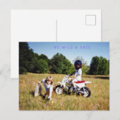 SEI WILD & FREI POSTKARTE (Vorne/Hinten)