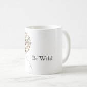 Sei Wild Leopard Print Ballon Kaffeetasse (VorderseiteRechts)