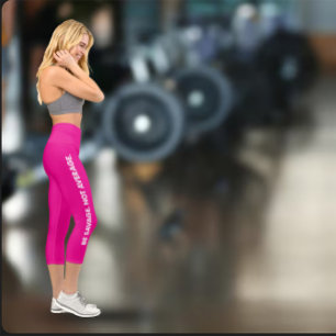 Sei wild, nicht durchschnittlich - Übung Capri Leggings