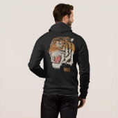 Sei wild phantastische Tigergrafik, die schwarz ze Hoodie (Schwarz voll)