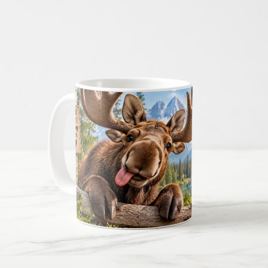 Sei wild, sei anders, Elch Kaffeetasse (Vorderseite Links)