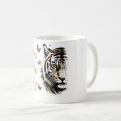 Sei wild, sei frei, sei du selbst Tasse | Tiger Mo (VorderseiteRechts)