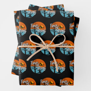 Sei wild, sei stark - Turnen der Frauen Geschenkpapier Set