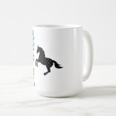 Sei wild – Starkes dekoratives Pferdedesign inspir Kaffeetasse (VorderseiteRechts)