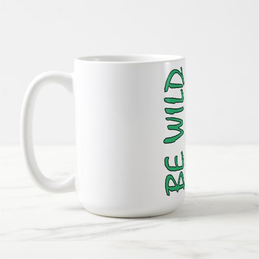 Sei wild – Starkes dekoratives Pferdedesign inspir Kaffeetasse (Links)