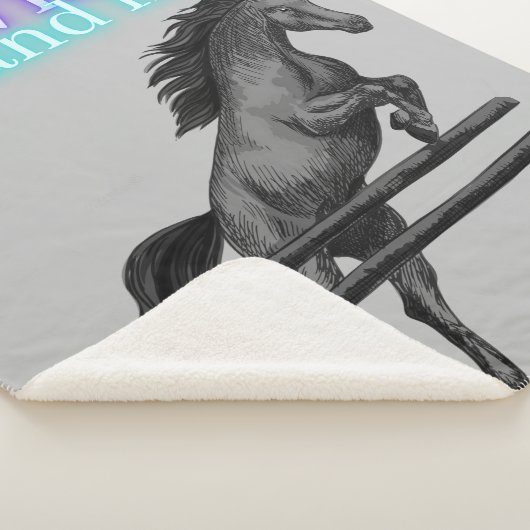 Sei wild und frei beim Springen Sherpadecke (3/4)