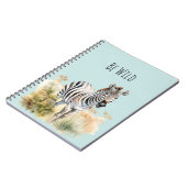 Sei Wild Zebra Notizblock (Linke Seite)