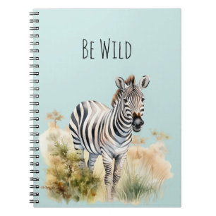 Sei Wild Zebra Notizblock