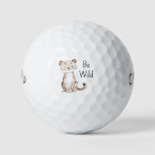 Sei wilde Gepard Golfball (Vorderseite)